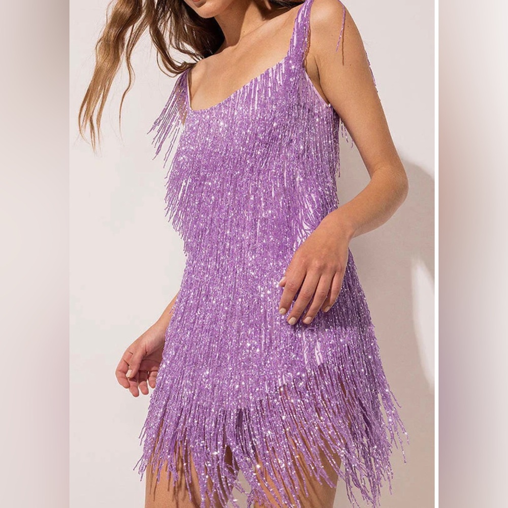 Taylor Swift Eras Tour -ROCKING TASSEL BACKLESS MINI DRESS- Brand New w/ tags